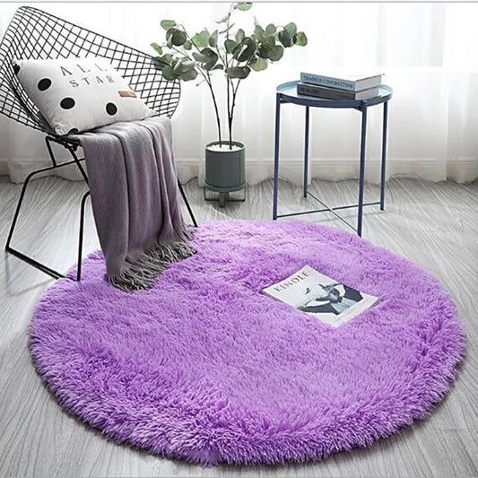 Fluffy Round Carpet